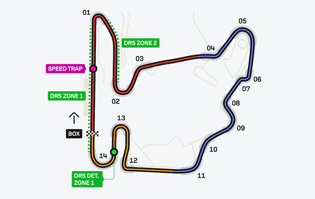 Formula 1 2024 - Hungary GP map